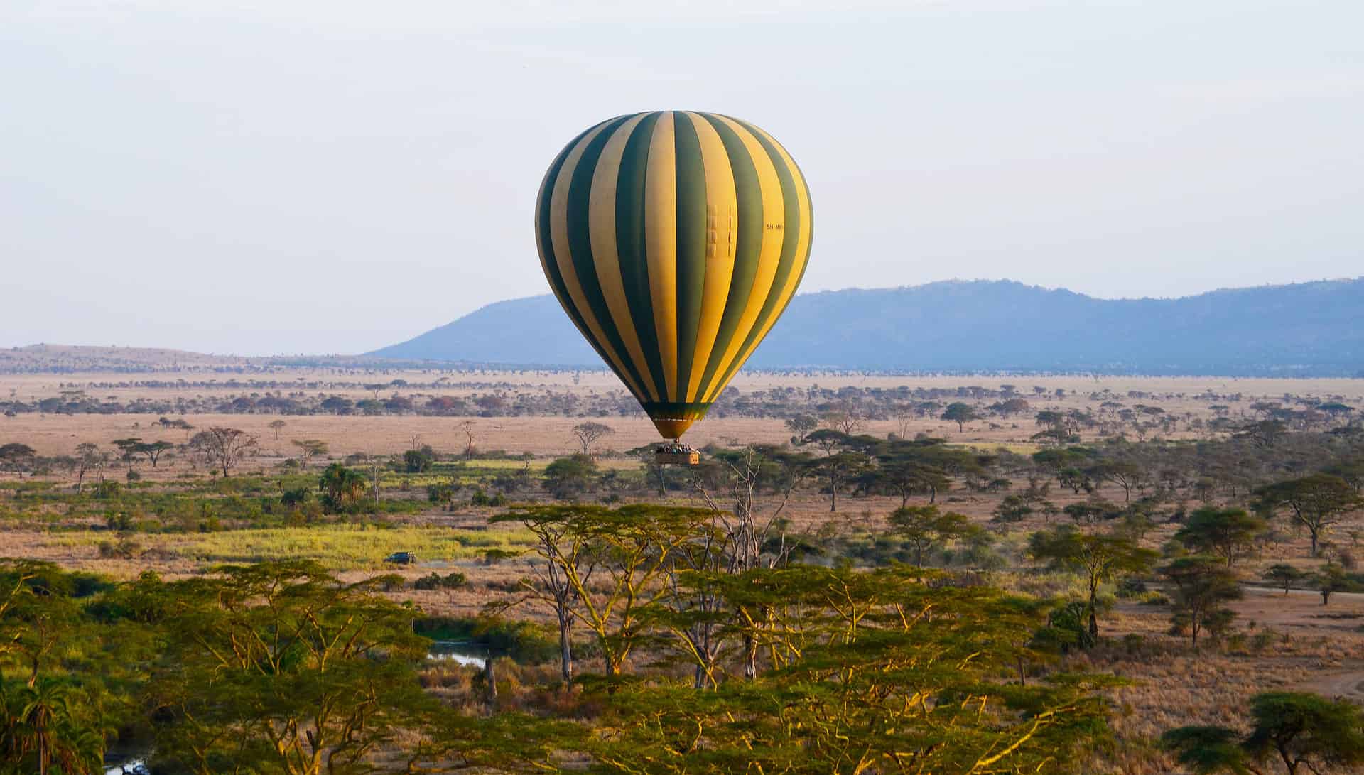 Hot Air Balloon Safari over the majestic Serengeti.