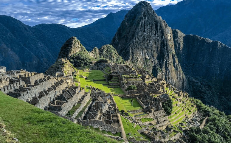 Ruins of Machu Picchu in Peru.