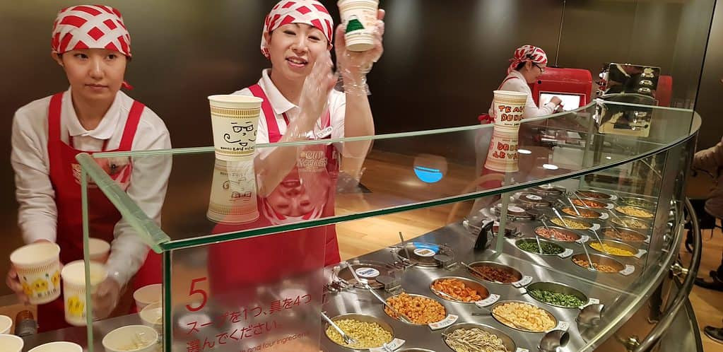 Create your own instant noodles at the Cup Noodle Museum in Yokohama.