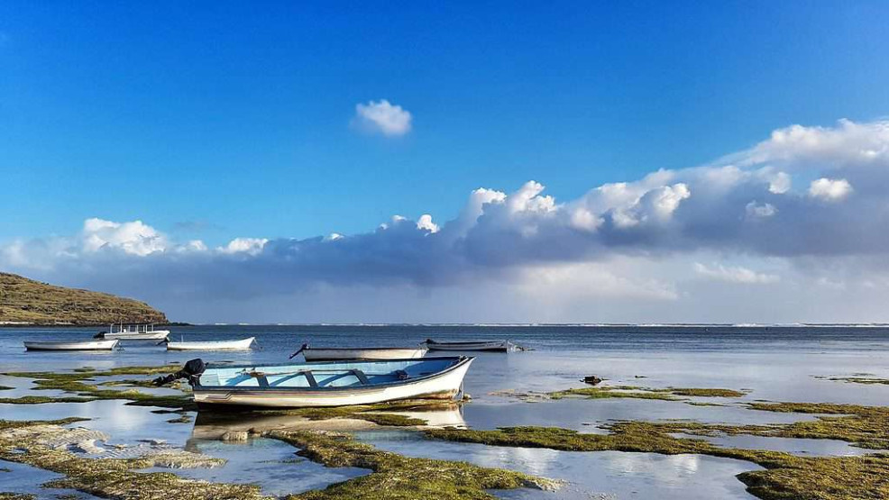 Boat on Rodrigues Island.