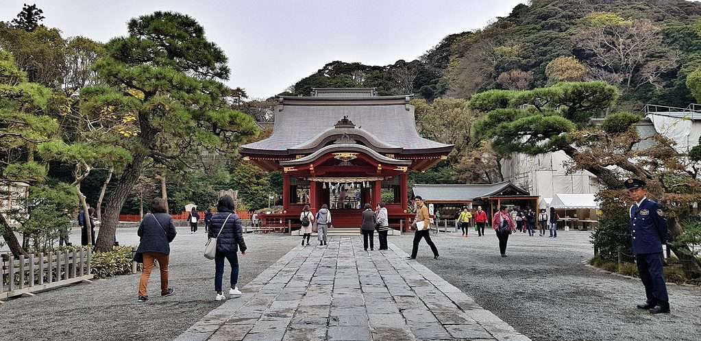 Tsurugaoka Hachimangu Shrine in Kamakura, Japan.