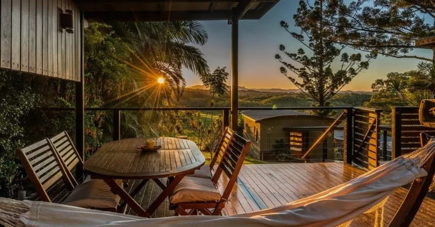 Sunset at the Summit apartment from Cape Byron Retreat in Australia