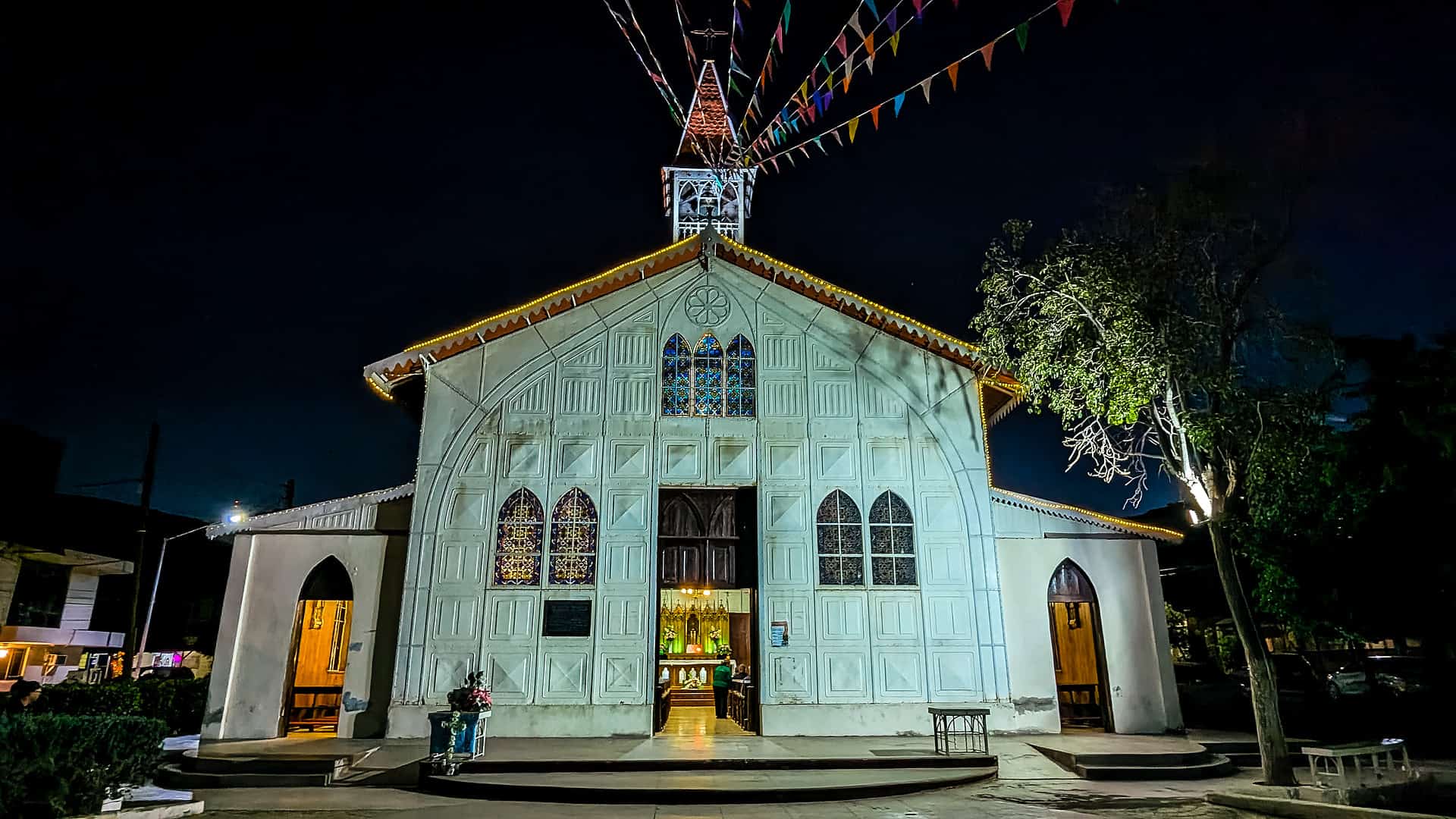 Church La Iglesia de Santa Barbara in Santa Rosalia in Baja California Sur, Mexico.