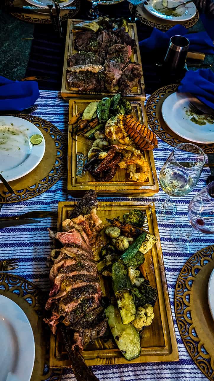 Serrano Wine, Seafood & Grill Steakhouse in Loreto, Baja California Sur, Mexico.