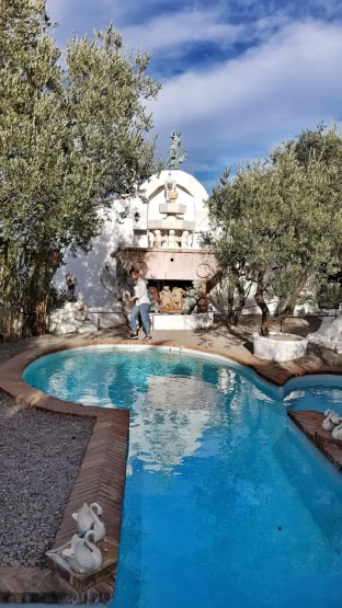 The pool at the home of Salvador Dalí in Portlligat, close to Cadaqués.