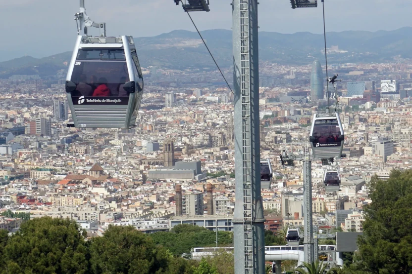 Montjuïc Cable Car, Barcelona, Spain.