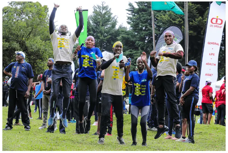 A group of young changemakers (YCM) at the Forest Challenge, an initiative contributing to tourism for a cause