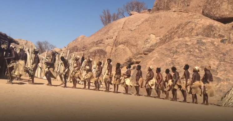 The Damara people in Namibia