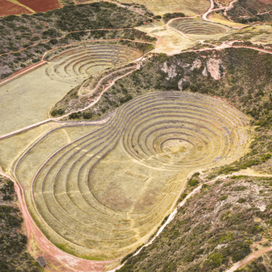 Archaeological site Moray in Peru.